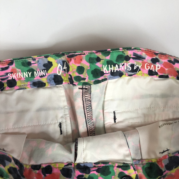 Gap Abstract Spot Floral Print Skinny Mini Pants - Picture 3 of 4